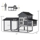84   Chicken Coop Deluxe Wooden House Hen Backyard Poultry Hutch Run Box