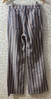 Vintage 60s Levi   s For Gals Big E White Tag 26 X 30 Red Blue Stripe Flare Pants