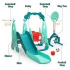 5 In 1 Toddler Slide And Swing Set  Indoor And Outdoor Kids Playset For Toddlers