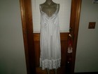 Vintage Adonna Full Nylon Slip Lace Bust  Hem Size 42 44 Lingerie Dress