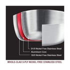 Homichef 14-piece Nickel Free Stainless Steel Cookware Set Whole-clad 3-ply -   