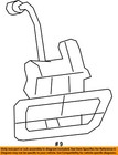Chrysler Oem 12-13 Durango Lift Gate Gate Hardware-handle  Outside 1nc26jusae