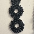 Handmade Black   White Beaded Seed Belt Adjustable Size 38 To 40 Native American