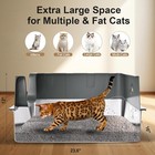 Sousia 2 Packs Xl Stainless Steel Litter Box With Lid High Sides - Extra Large