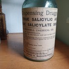 1880s Big 12 1 4 tall Drugstore Pour Spout Medicine Bottle Wm Merrill Cinci Rare