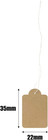 500pcs Kraft Price Tags With String  Paper Hang Tags Writable Tags  Display Labe