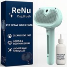 Renu Dog Brush  Fresh Fur Shower Brush  3-in-1 Self-cleaning Steamy Pet Brush