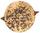 C  1910 Newsboy National Tobacco Works Tin Cut Plug Tobacco Tag  