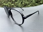 Vintage Made In Korea 3533 Black Aviator Eyeglasses Sunglasses - Frame Only