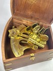 Reproduction  Sextant   wood Box 