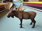 Schleich 2016 Male Bull Moose Figure Canadian American Wildlife Retired Toy