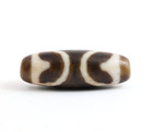 Tibetan Double Tiger-tooth Eye-in-eye Dzi Bead Agate Taiwan Handmade Amulet