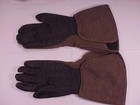 Original  Vg Wwi Wool leather Gloves gauntlets As Worn By Doughboys  size 8-9 