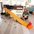 Hot Wheels Super 6-lane Raceway Track Set Lights Sounds W  6 Cars 8ft Track