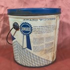 Vintage 1950s Swift   s Silverleaf Pure Lard 4 Lb Tin Can Martha Logan Advertising