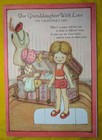 Vintage Hallmark Paper Doll  Valentines Day Grand Daughter Greeting Card  Unused
