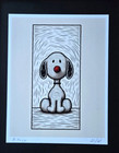 Aidan Flux   Hand Signed Original Print Framed   Ltd  Ed  Of 69 Coa   Snoopy