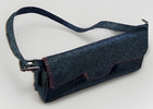 Vintage Liz Claiborne Purse Handbag  Color Gray W  Red Stitching