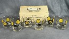 Vintage Chevrolet Promo Glass Tumbler Set Of 6 T-1115 Coins Around The World Box