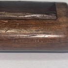 Vintage  Made Of France  Wooden Snuff Box     Rustic Wood With Hinged Door