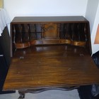 Antique Desk With Folding Door Cover And Secret Compartments 