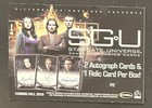 2010 Rittenhouse Stargate Universe Sgu Season One Promo Card  p2