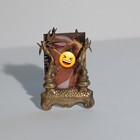 1900s Asian Style Brass Mini Easel Frame Potted Bamboo