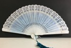 1964-65 Ny World s Fair Elegant Unisphere Plastic Folding Fan - Original Box -  