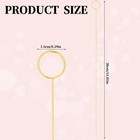 Gold Floral Picks - 20 Pack Metal Card Holders For Flower Arrangements