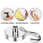10 Pack Dia Strong Magnetic Hook Hanger N52 Neodymium Clamping Magnet Hooks Usa
