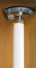 White Plastic Tubular 1-1 4-inch By 4 3 4-inch Plastic Flanged Sink Tailpiece   