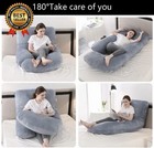 Oversize Pregnancy Pillows U-shaped Full Body Maternity Pillows For Pregnant Us