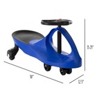 Zigzag Wiggle Car Blue Energy Powered Driveway Ride On Fun For Kids