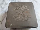 Vintage Japanese Refined Camphor Mark Tin Kobe Japan Antique Wartime Item