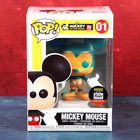 Funko Pop Disney 01 Mickey 90th Orange Teal Funko Shop Le Excl 2018 W  Protector