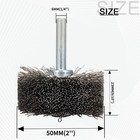 Stainless Steel Wire Brush Wheel Set 2  50mm Rotary Polishing Tool  Metal Rust