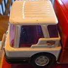 Texaco Jet Fuel Advertising Toy Truck Red   White Heavy Steel W  Box