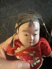 2 Vintage Chinese Paper Mache 8    Chinese Boy Girl Souvenir Hand Stitched Dolls