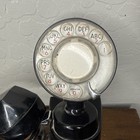 Vintage Automatic Electric Space Saver Rotary Phone Wall Mount Phone Black