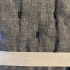 Pottery Barn Kids European Linen Ruffle Baby Toddler Quilt Blue Indigo   Sample 