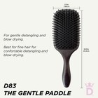 Denman Black Large Paddle Cushion Hair Brush For Blow Drying   Detangling  Co   