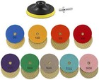 Set Of 11 Wet dry Diamond Sanding Pads - 4 Inch Wet dry Diamond Polishing Pads