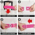 Toovren 2-in-1 Luggage Strap   Add-a-bag Travel Bungee Belt For Suitcase