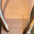 Flip Flops Kids Pink  Rose Gold Havaianas Never Worn Usa13 1y Eur 31 32