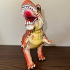 Huge Vintage T Rex Soft Rubber Hgl Dino Toy Red 17    Long 