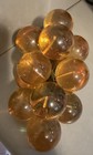 Vintage Lucite Grape Cluster Amber Gold Yellow Large Mcm Mid Century 11    Acrylic