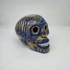 Talavera Day Of The Dead Skull Handmade Ceramic Folk Art Mexican Pottery 8 