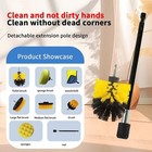 Cleaning Brush Drill Electric Floor Washer Yellow 