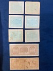 Wwii Italy Allied Military Currency Lot 8 Notes 1943 1943a 1 5 10 50 100 Lire