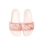 Puma X Fenty Pink Faux Fur Slides New 362266-04 Women